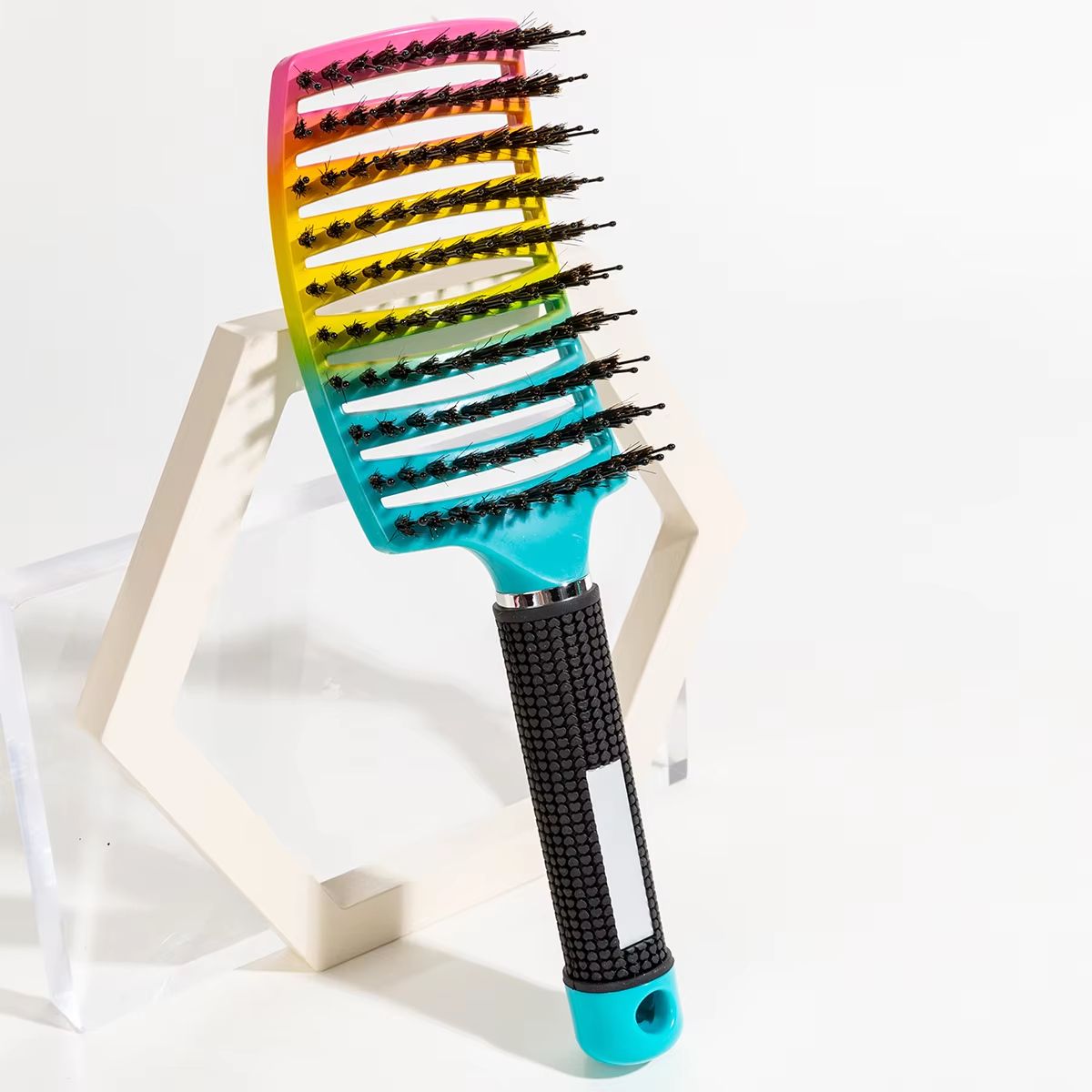 SilkyGlide Nylon Scalp Massage Detangling Brush 17
