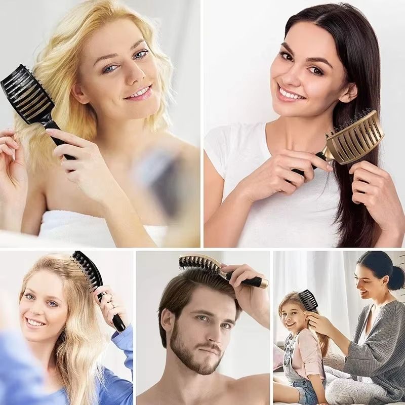 SilkyGlide Nylon Scalp Massage Detangling Brush 4