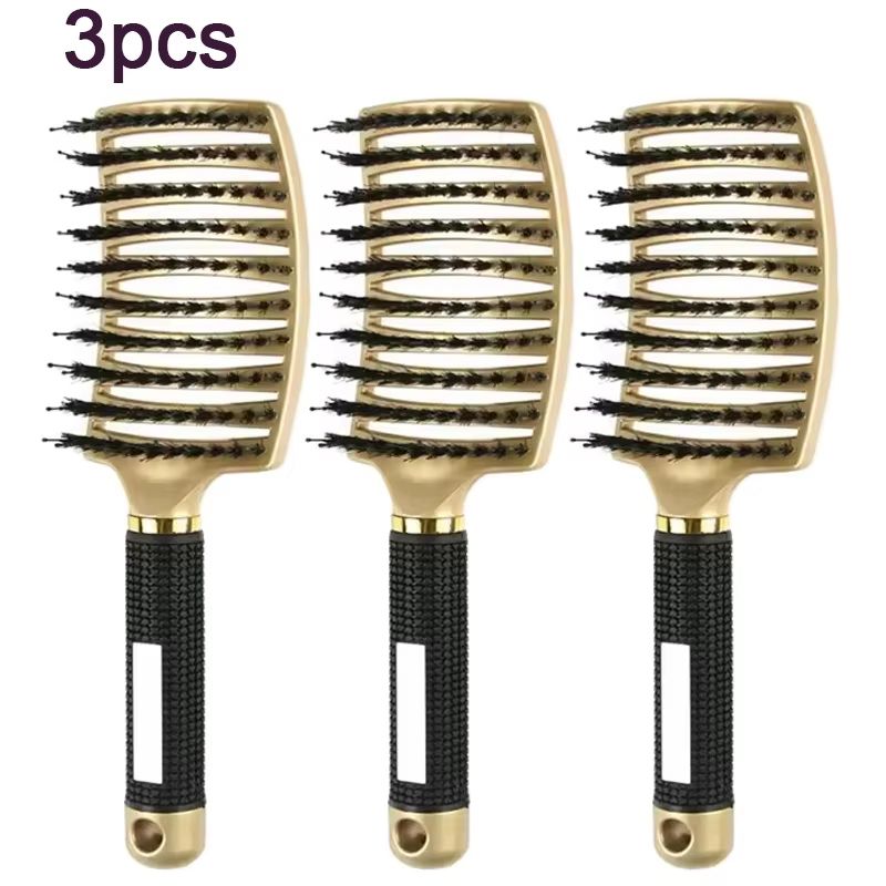 SilkyGlide Nylon Scalp Massage Detangling Brush 7