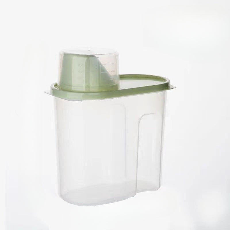 Pet Grain Storage Box, Measuring Cup, Household Kitchen Food Storage Box