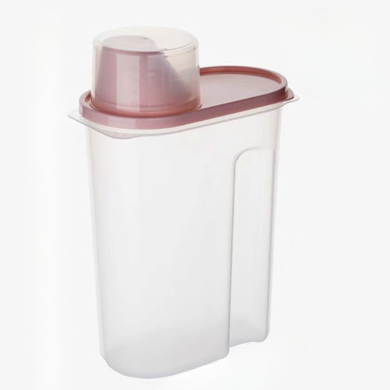 Pet Grain Storage Box, Measuring Cup, Household Kitchen Food Storage Box