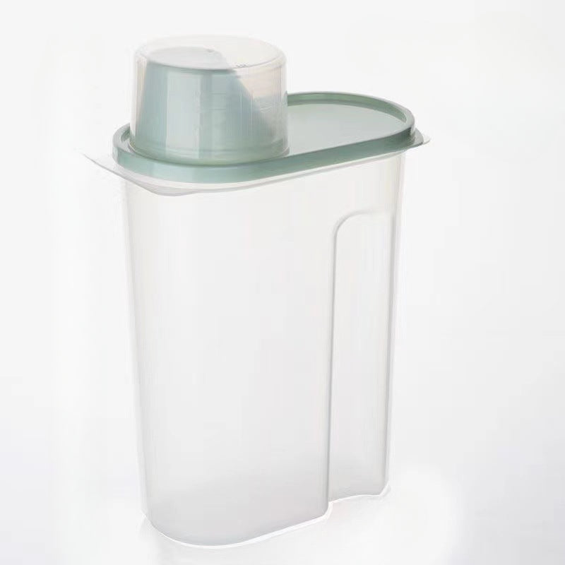 Pet Grain Storage Box, Measuring Cup, Household Kitchen Food Storage Box