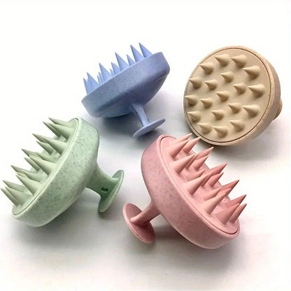 Silicone Scalp Shampoo Brush Massage Comb for Hair Washing and Shower Use