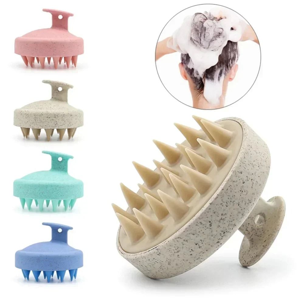 Silicone Scalp Shampoo Brush Massage Comb For Hair Washing And Shower Use 4