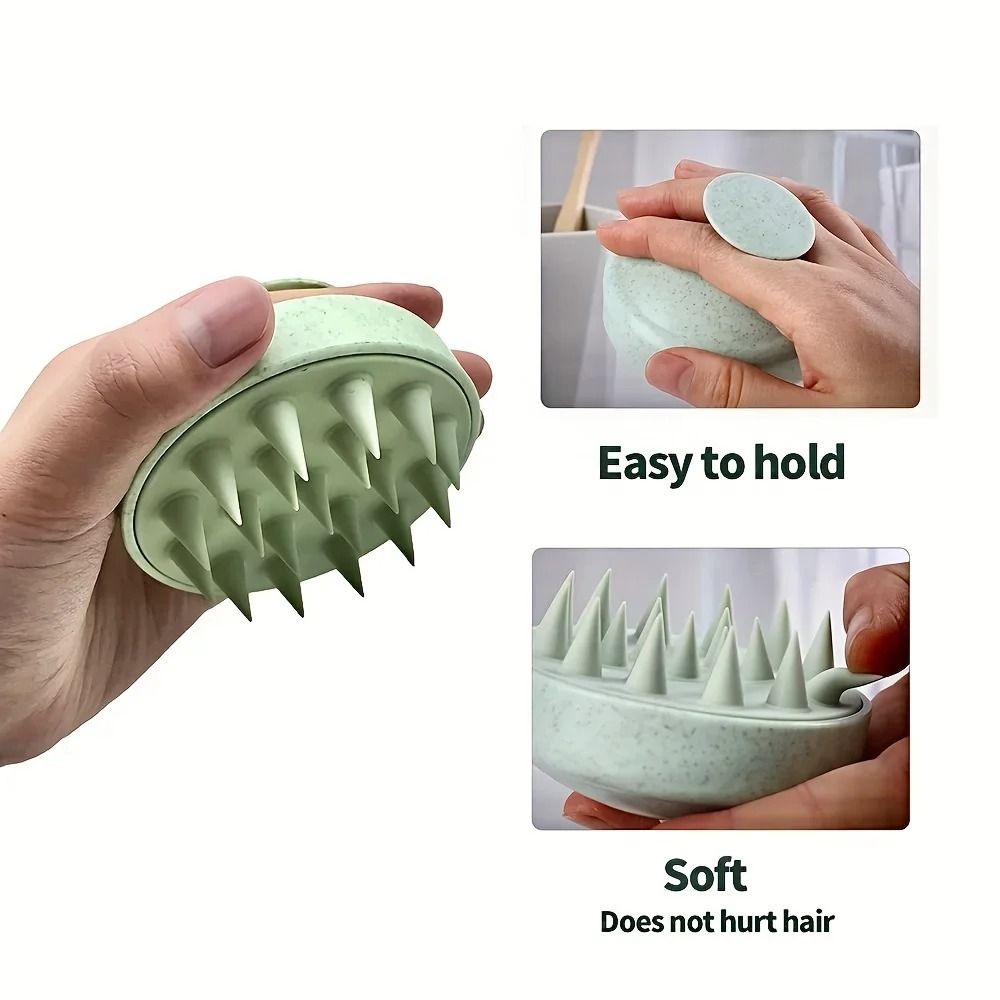 Silicone Scalp Shampoo Brush Massage Comb For Hair Washing And Shower Use 5