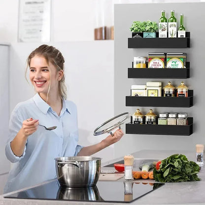 Magnetic Storage Shelf, Space Saving Kitchen Organizer Rack