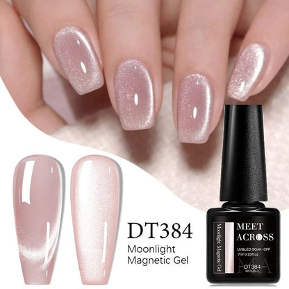 7ml Magnetic Gel Nail Polish  Cat Eye Effect Glitter SemiPermanent UVLED SoakOff 9