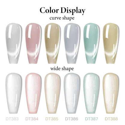7ml Magnetic Gel Nail Polish  Cat Eye Effect Glitter SemiPermanent UVLED SoakOff 6