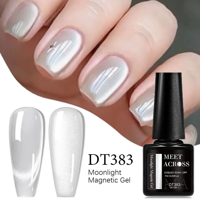 7ml Magnetic Gel Nail Polish  Cat Eye Effect Glitter SemiPermanent UVLED SoakOff 8