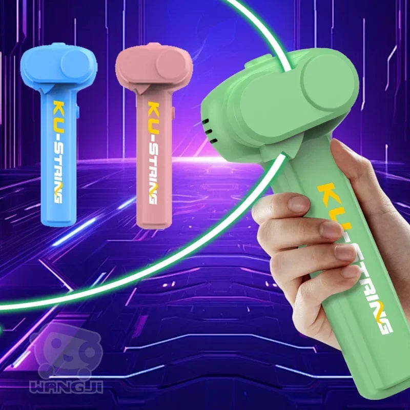 Luminous Handheld String Launcher Glow In The Dark Portable Stress Relief Toy For Kids Party Gifts 1