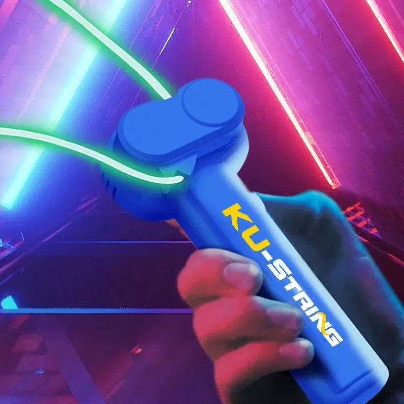 Luminous Handheld String Launcher Glow In The Dark Portable Stress Relief Toy For Kids Party Gifts 2