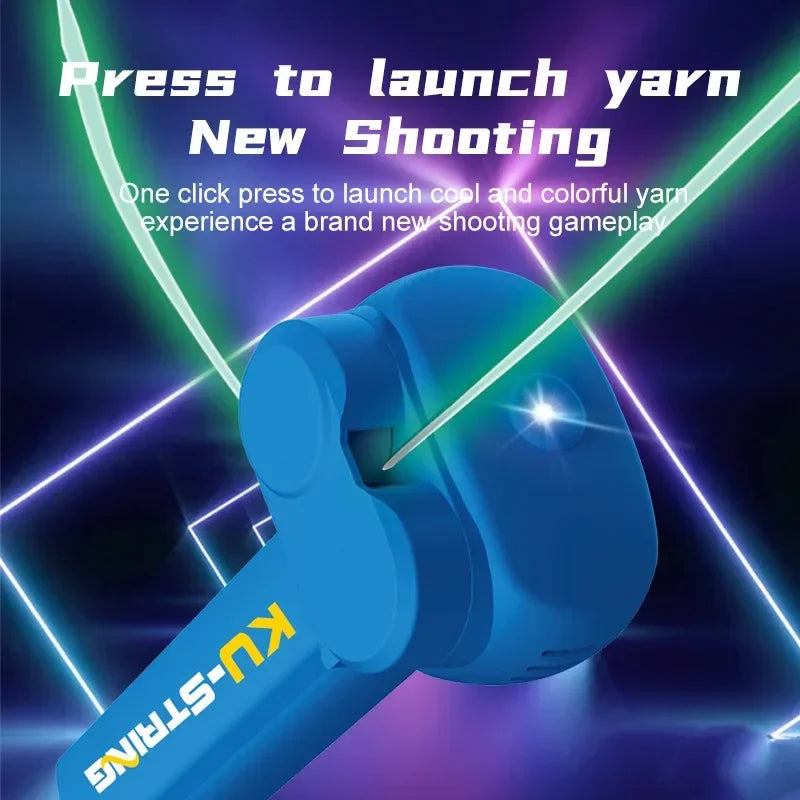 Luminous Handheld String Launcher Glow In The Dark Portable Stress Relief Toy For Kids Party Gifts 3