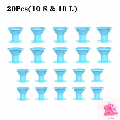 Silicone Heatless Curlers Set For Effortless Curls 10