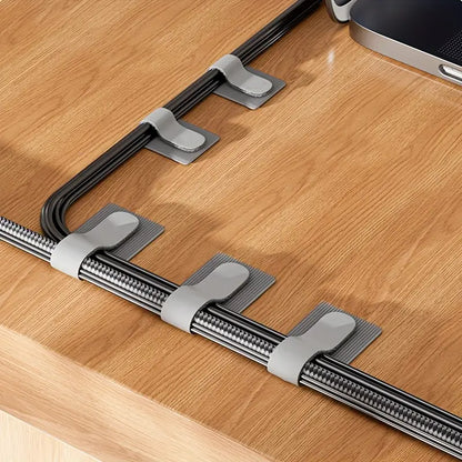 Self Adhesive Cable Organizer Table Wall Cable Fixed Clip Power Cable Tie Network Cable Routing Hol 1