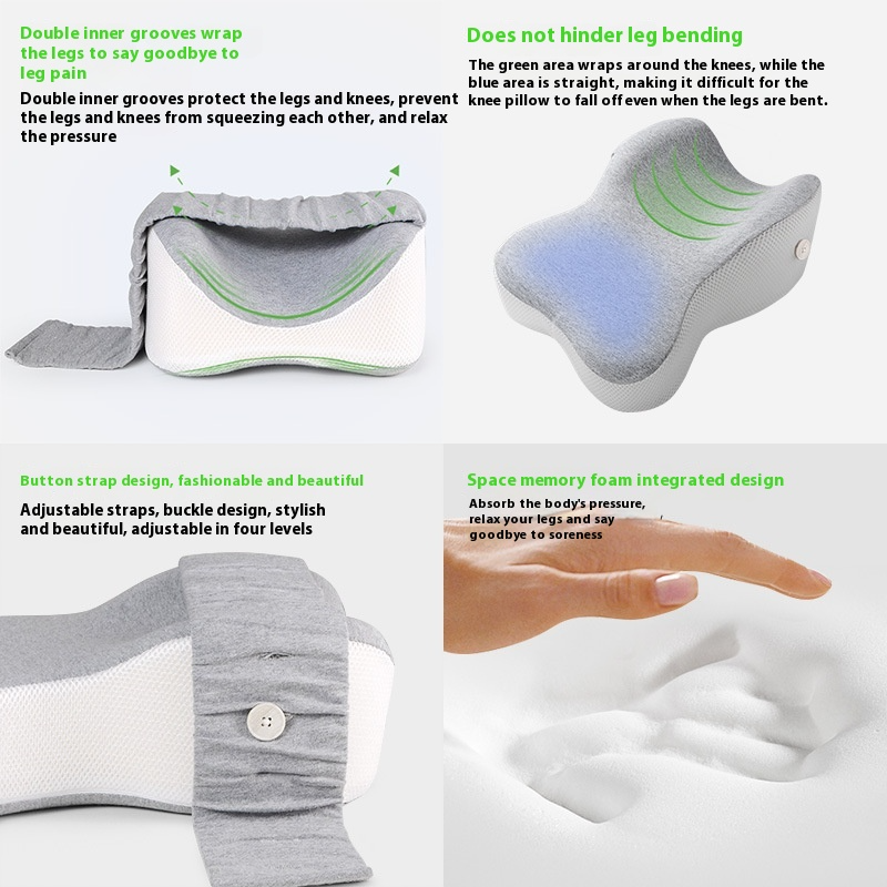 Adjustable Knee Leg Pillow Orthopedic Slow Rebound Memory Cotton Clamp Pillow Maternity Foot Pillow 3