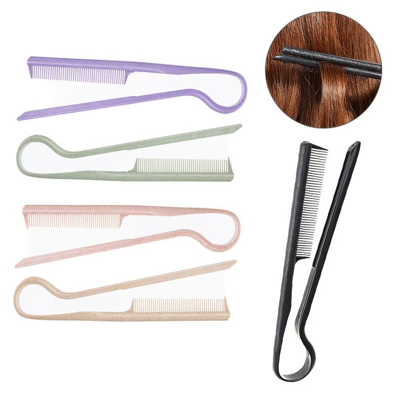 Eco Wheat Straw V Shape Straightening Comb