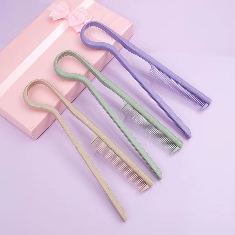 Eco Wheat Straw V Shape Straightening Comb 3