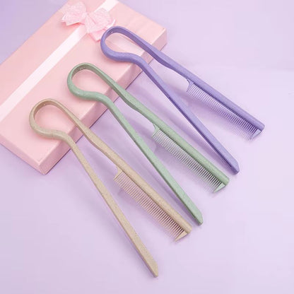 Eco Wheat Straw V Shape Straightening Comb 3