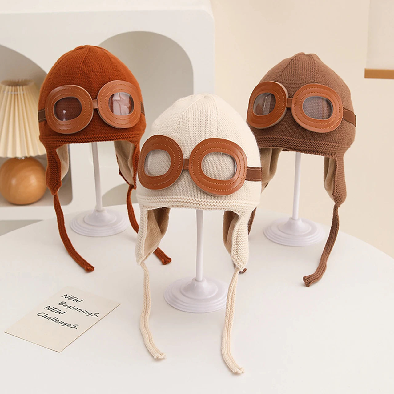 Baby Winter Hat With Windproof Ear Protection Warm Thicken Beanie For Boys And Girls Kids Lacing Ca 1