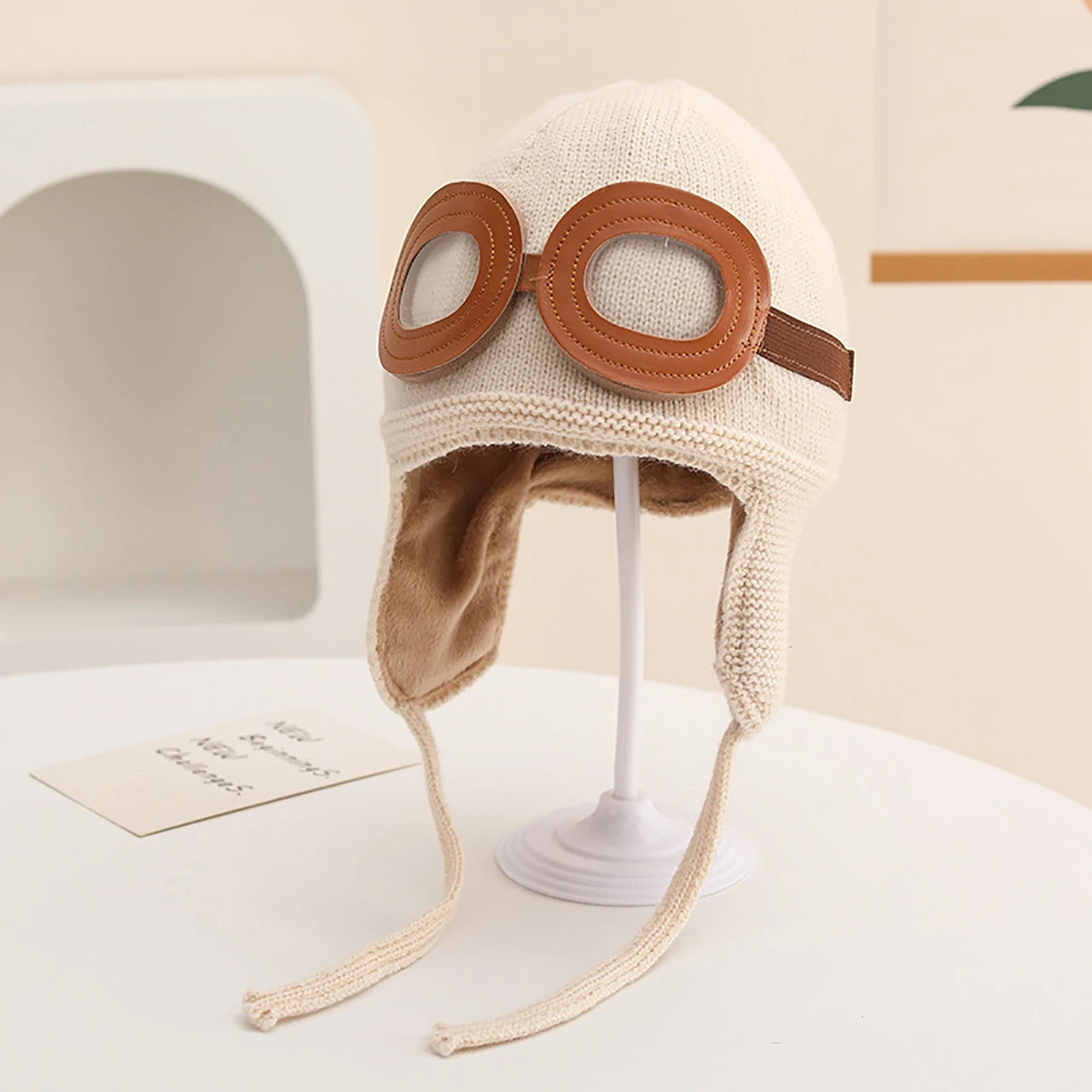 Baby Winter Hat With Windproof Ear Protection Warm Thicken Beanie For Boys And Girls Kids Lacing Ca 7