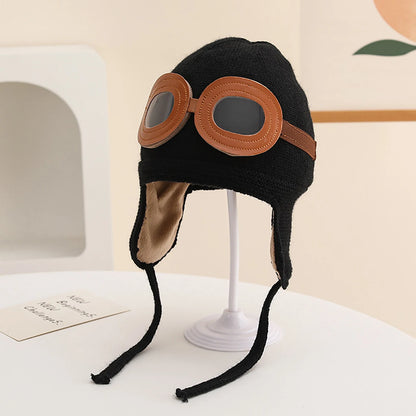 Baby Winter Hat With Windproof Ear Protection Warm Thicken Beanie For Boys And Girls Kids Lacing Ca 8