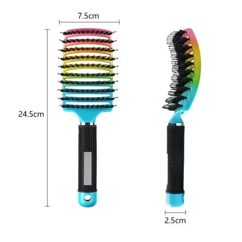 Nylon Bristle Wet  Curly Hair Detangling Brush 1