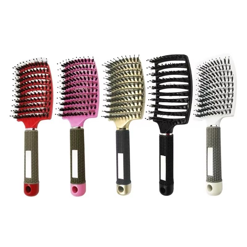 Nylon Bristle Wet  Curly Hair Detangling Brush 5