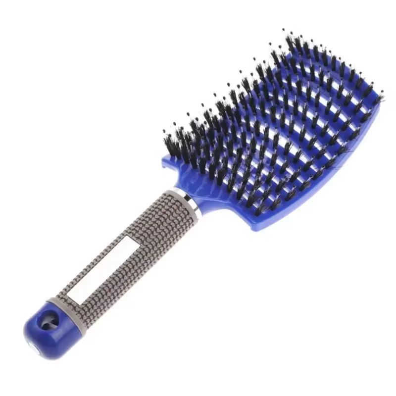Nylon Bristle Wet  Curly Hair Detangling Brush 10
