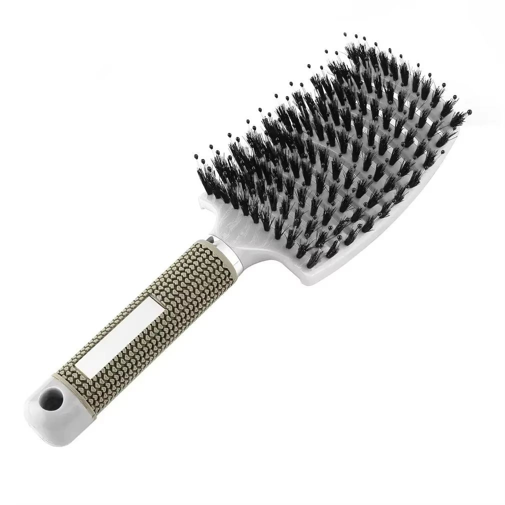 Nylon Bristle Wet  Curly Hair Detangling Brush 12