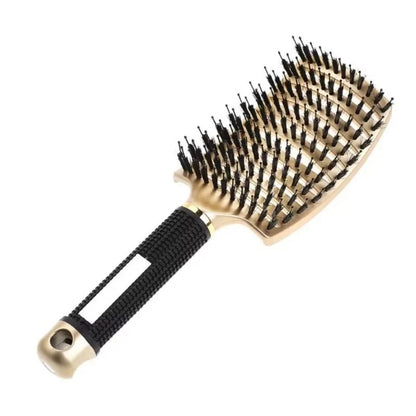 Nylon Bristle Wet  Curly Hair Detangling Brush 13