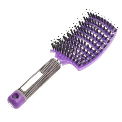 Nylon Bristle Wet  Curly Hair Detangling Brush 8