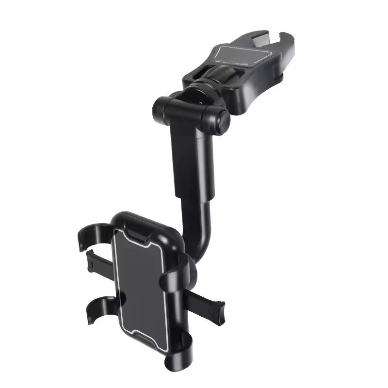 360 Degrees Car Phone Clip Mount Flexible Rearview Mirror Mobile Holder For IPhone  Android 1