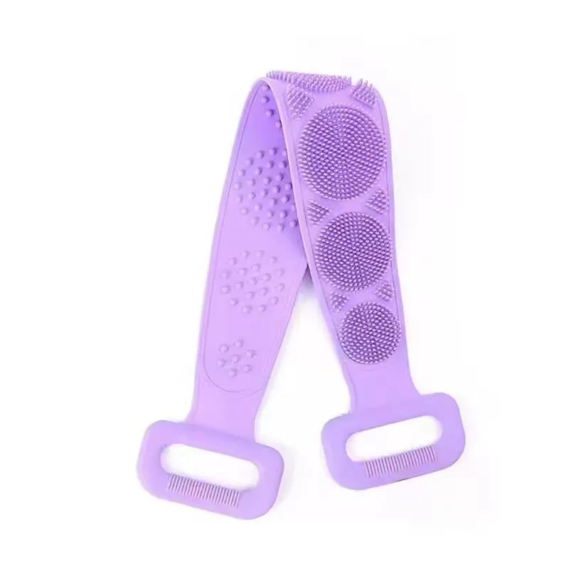 Massage Shower Belt Rubbing Back Peeling Silicone Back Brushes For Skin Clean 6