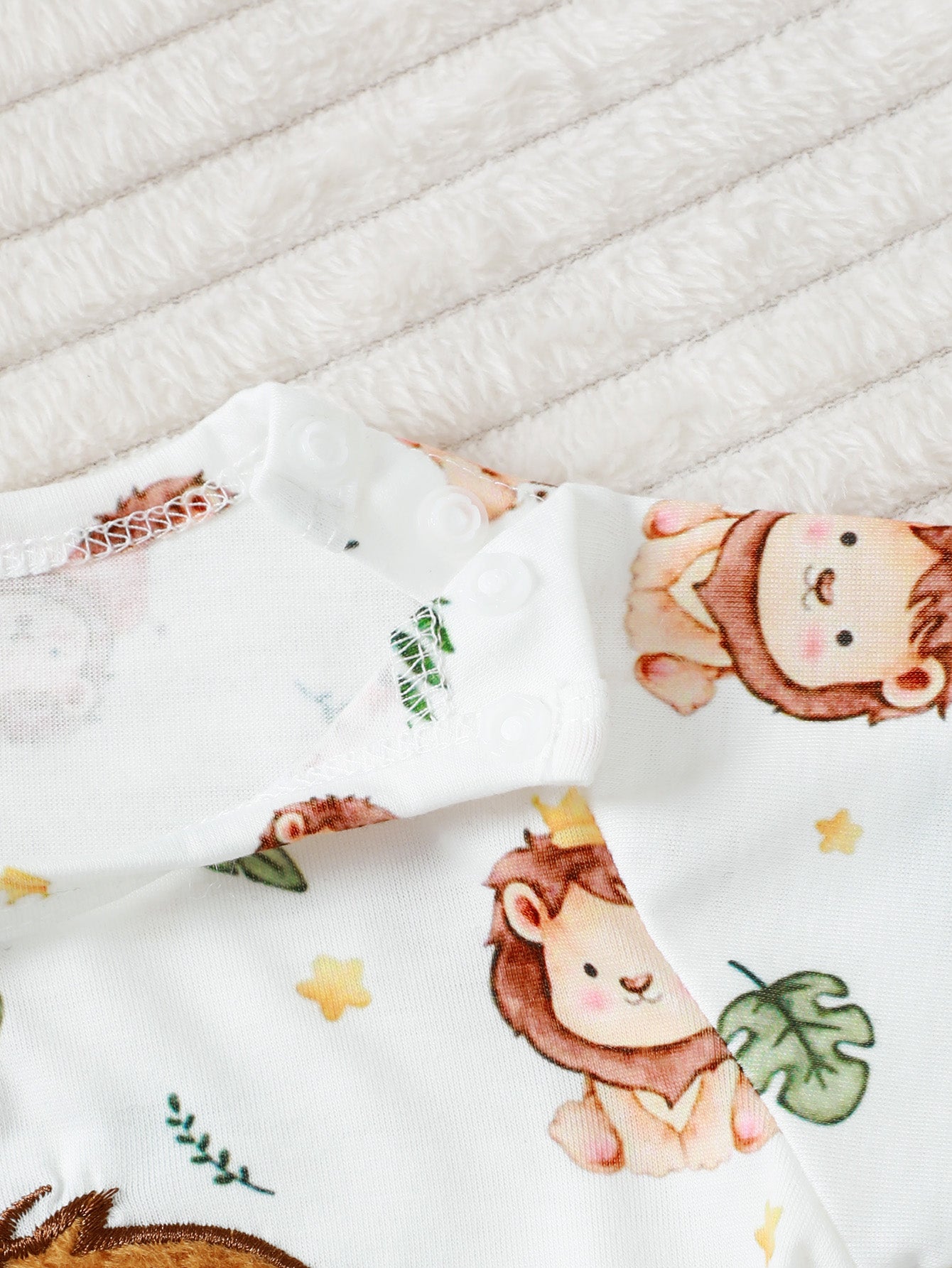 Baby Boy Casual Hoodie With Cartoon Lion Pattern Shorts And Hat 5