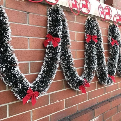 Christmas Eve Decoration, Ribbon Garland for Bar Tops, Wedding Party Christmas Tree Kitchen Ornaments
