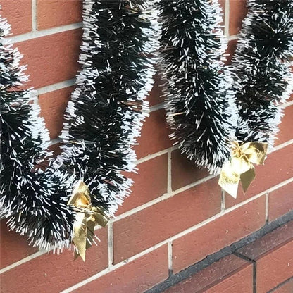 Christmas Eve Decoration Ribbon Garland For Bar Tops Wedding Party Christmas Tree Kitchen Ornaments 3