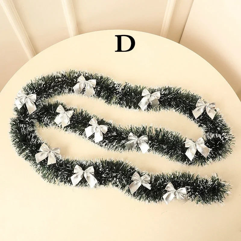 Christmas Eve Decoration Ribbon Garland For Bar Tops Wedding Party Christmas Tree Kitchen Ornaments 9