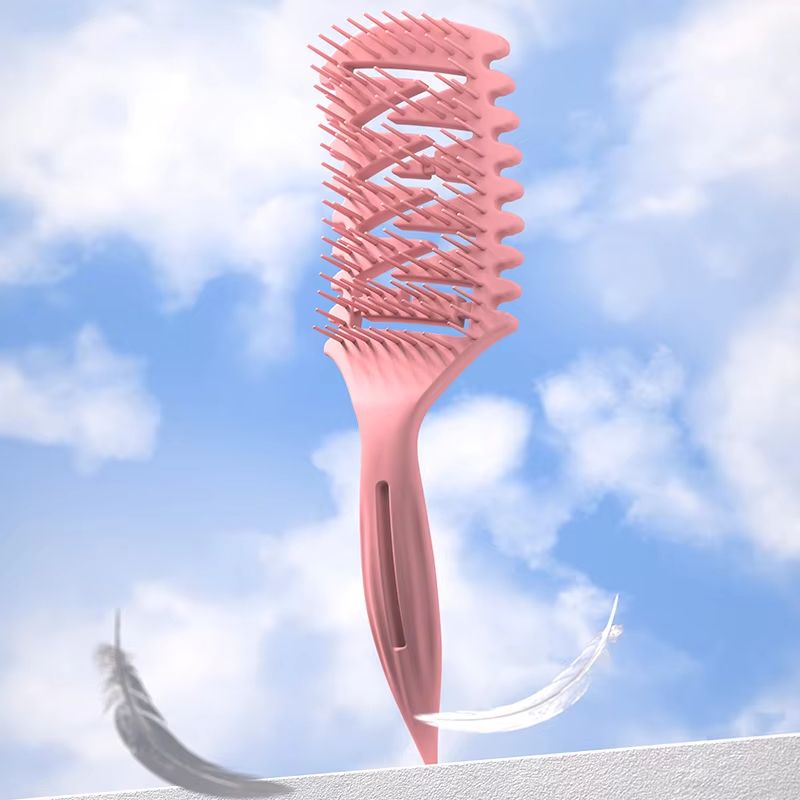 WANMEI Hollow Detangling Brush For Curly  Wet Hair 8