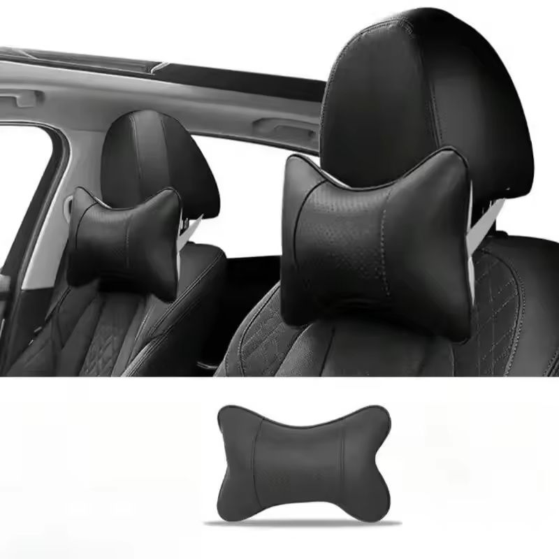 Breathable Mesh Headrest Pillow Car Seat Neck  Head Support Cushion For Driver  Passenger Comfort 1