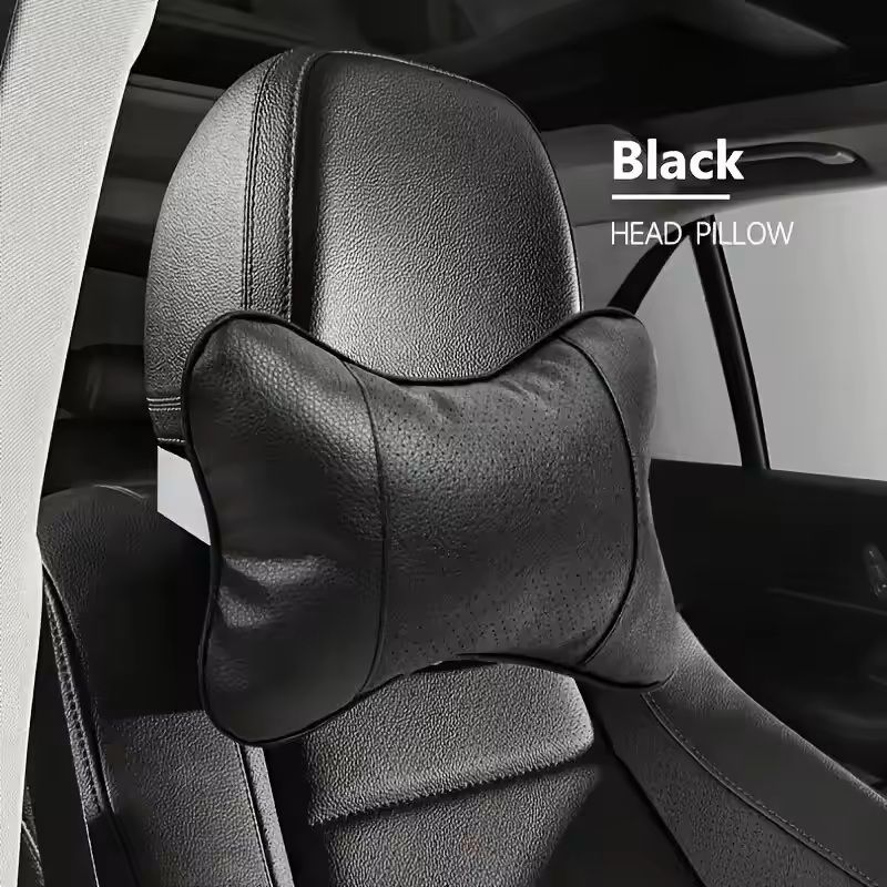 Breathable Mesh Headrest Pillow Car Seat Neck  Head Support Cushion For Driver  Passenger Comfort 3
