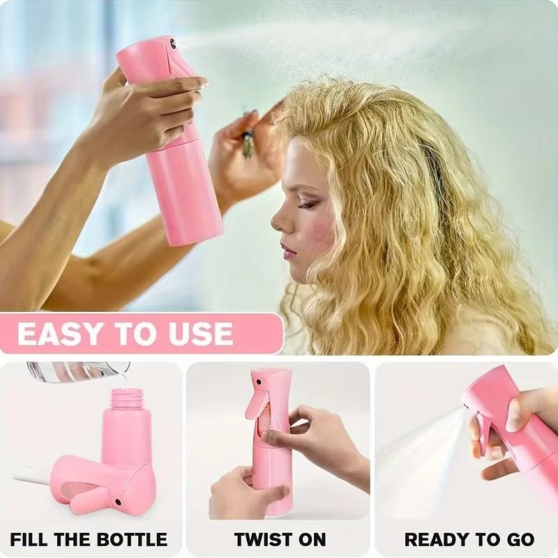 AllinOne Detangling Candy Brush  Continuous Mist Spray Hair Care Kit 4