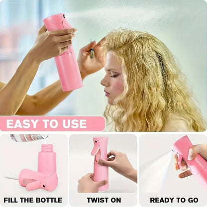 AllinOne Detangling Candy Brush  Continuous Mist Spray Hair Care Kit 4