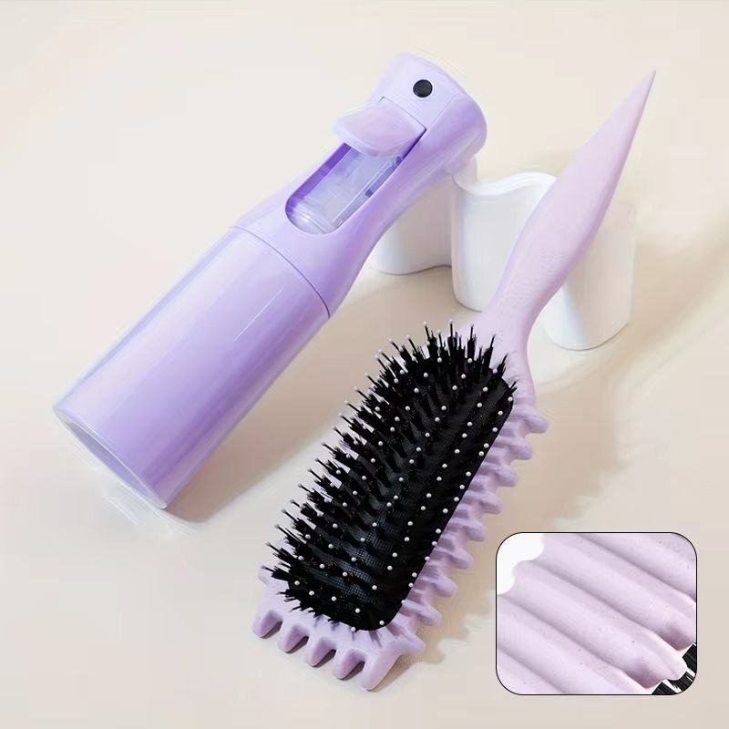 AllinOne Detangling Candy Brush  Continuous Mist Spray Hair Care Kit 6