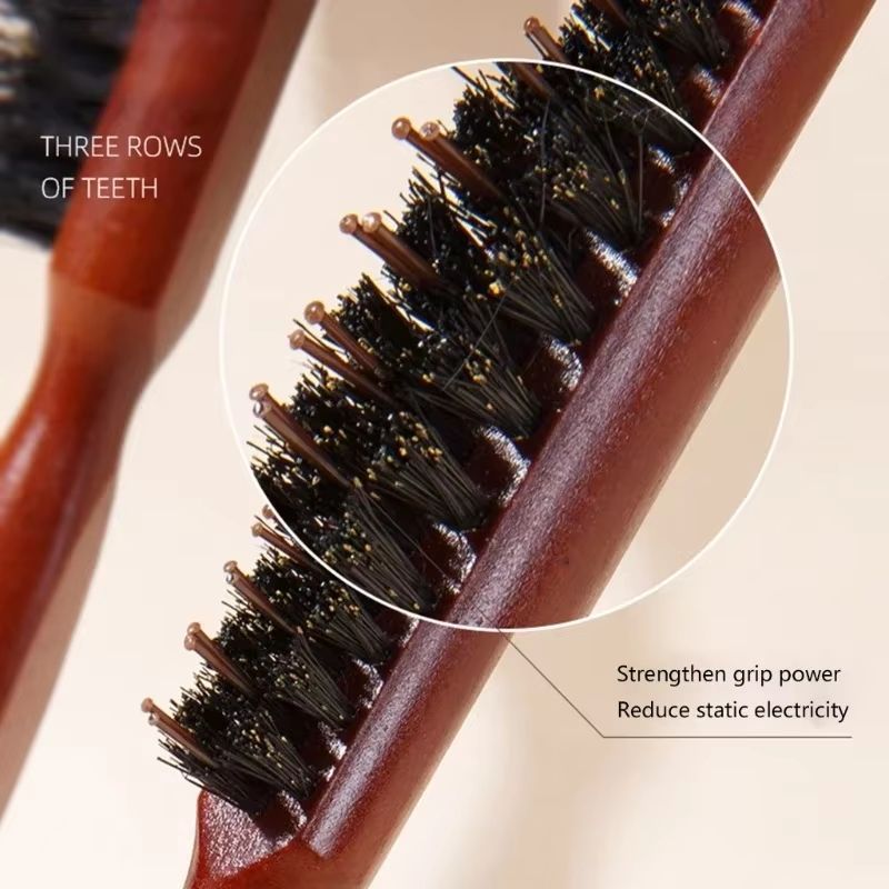 Versatile Mane Bristle Hair Brush Styling Set 2