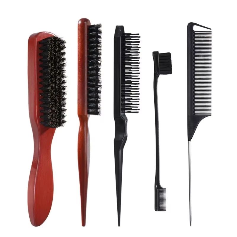 Versatile Mane Bristle Hair Brush Styling Set 6