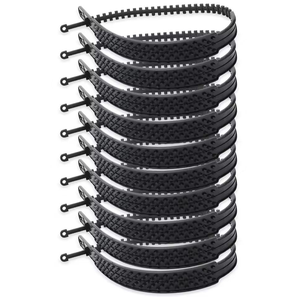 Plastic Snow Chains For Car Tires AntiSlip Winter Wheel Chains 10  20Piece Set For Snow Ice  Mud 1