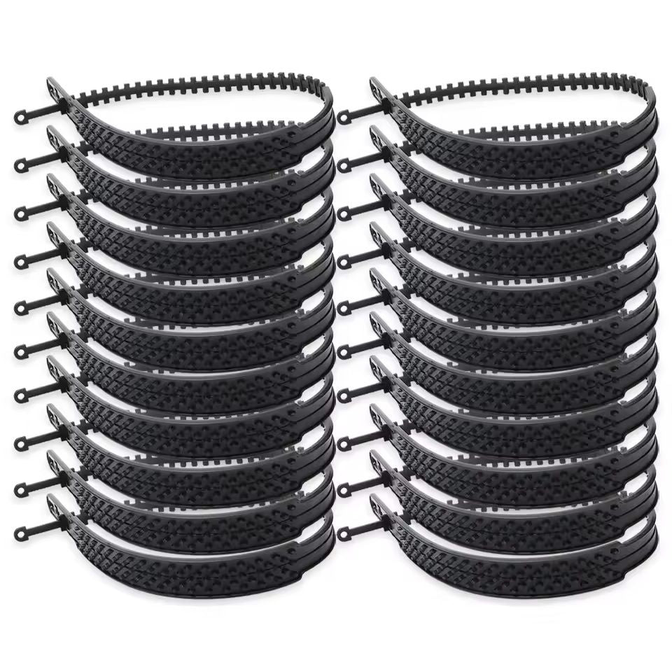 Plastic Snow Chains For Car Tires AntiSlip Winter Wheel Chains 10  20Piece Set For Snow Ice  Mud 5