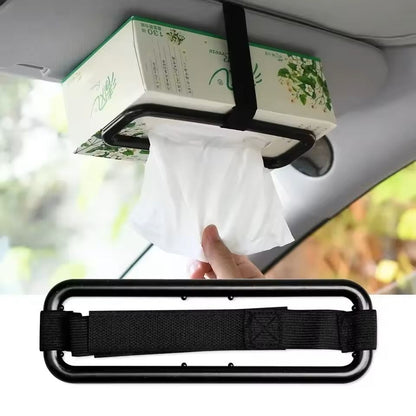 Car Paper Towel Holder Clip Visor & Seat-Back Hanging Tissue Box Frame for Cars, SUVs & Trucks
