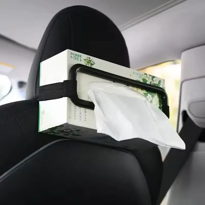 Car Paper Towel Holder Clip Visor  SeatBack Hanging Tissue Box Frame For Cars SUVs  Trucks 1
