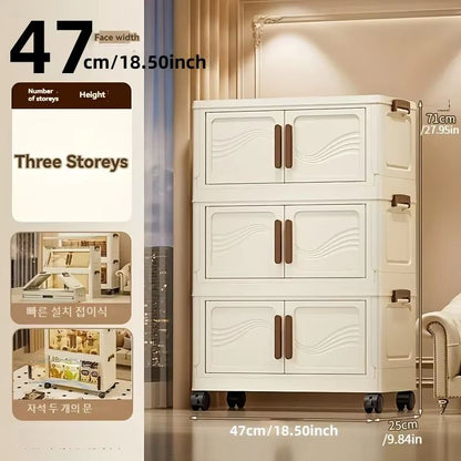 Foldable Clear Door Closet Storage Box Organizer 9
